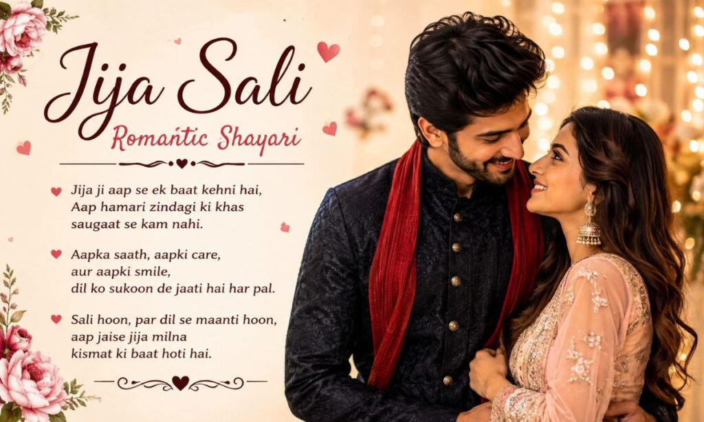 Jija Sali Shayari Romantic