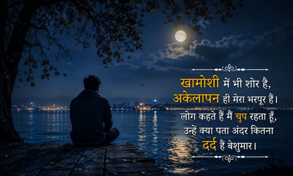 Khamoshi Akelapan Shayari in Hindi