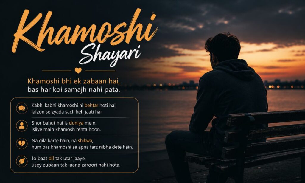 Khamoshi Shayari