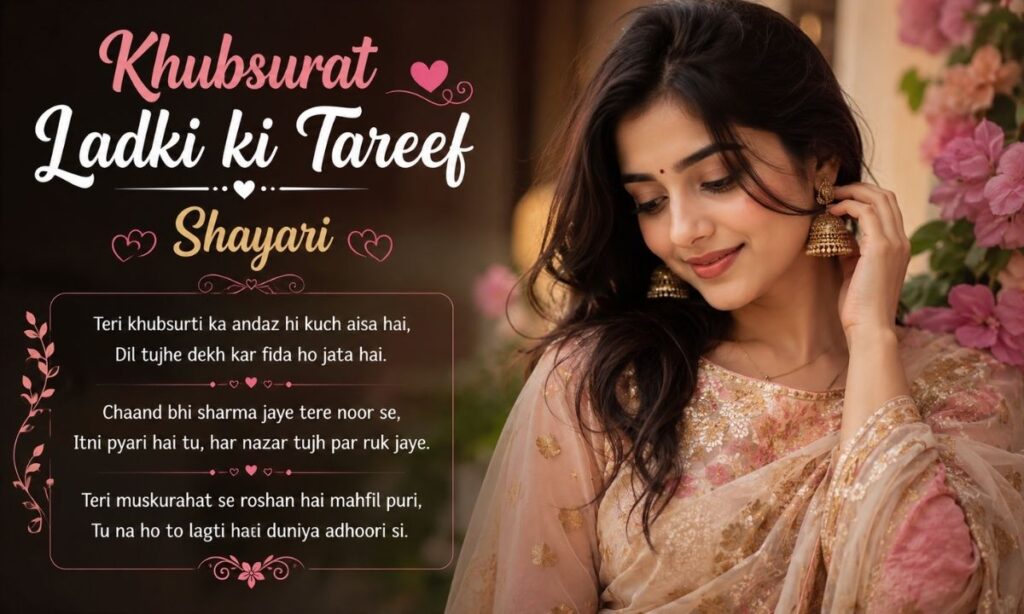 Khubsurat Ladki ki Tareef Shayari