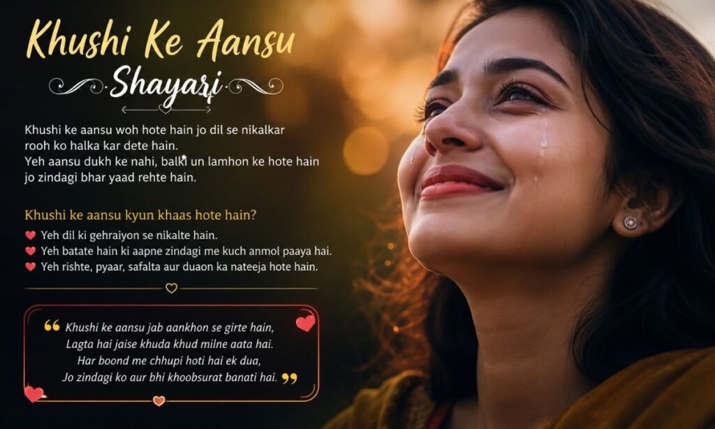 Khushi Ke Aansu Shayari