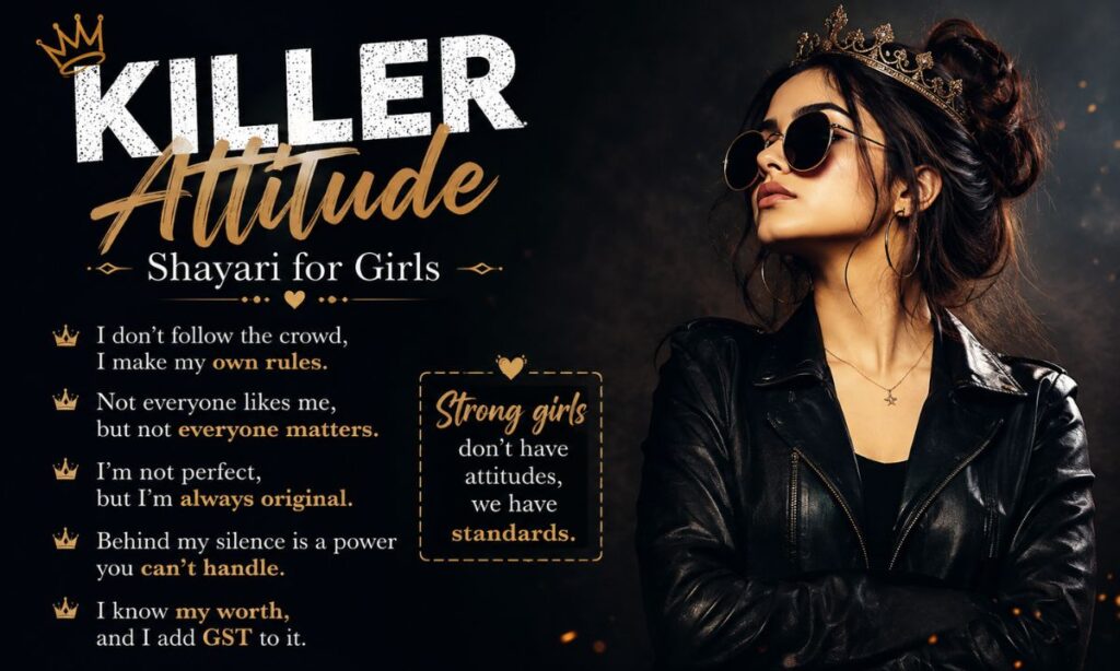 Killer attitude Shayari for Girls in English