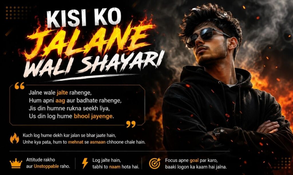 Kisi Ko Jalane Wali Shayari