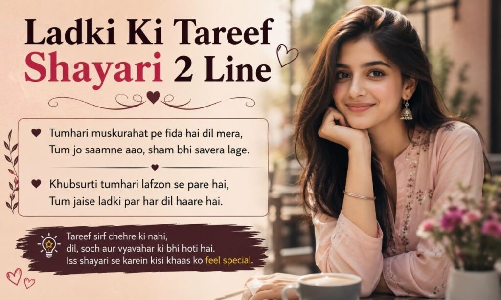 Ladki Ki Tareef Shayari 2 Line