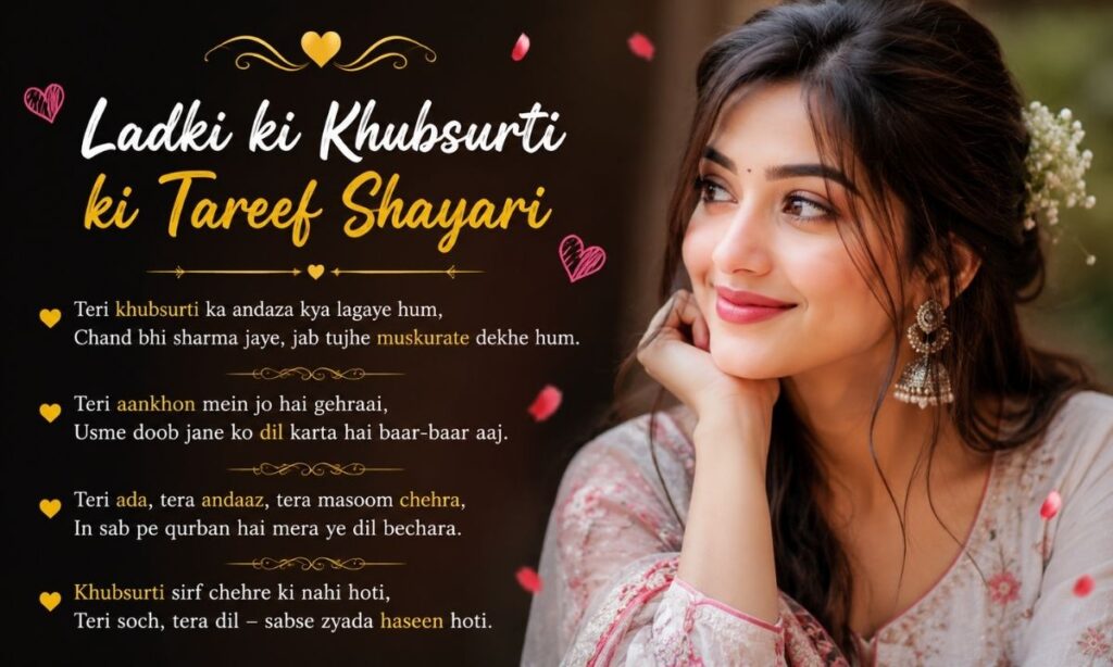Ladki ki Khubsurti ki Tareef Shayari