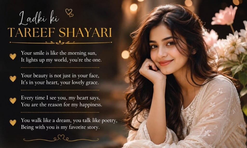 Ladki ki Tareef Shayari in English