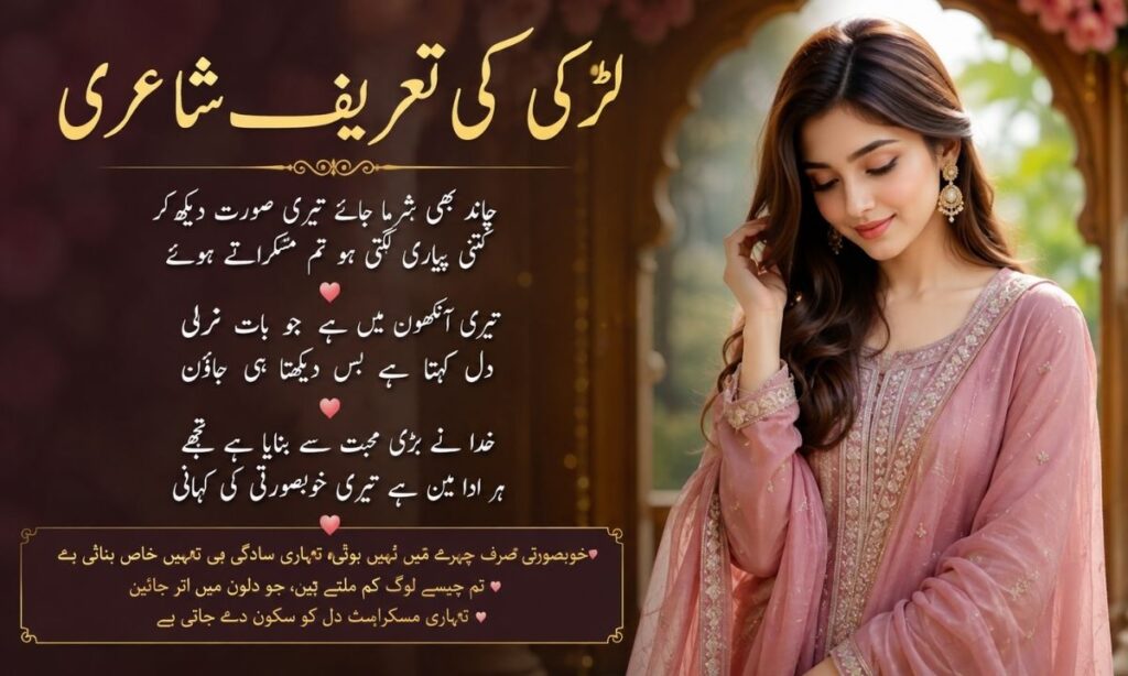 Ladki ki tareef shayari in urdu