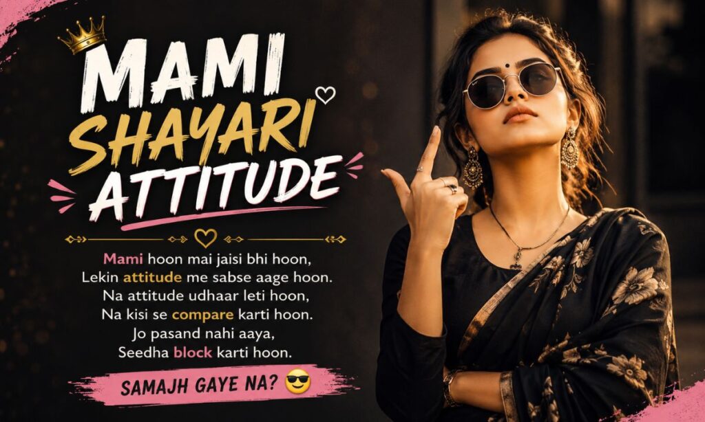 Mami shayari attitude