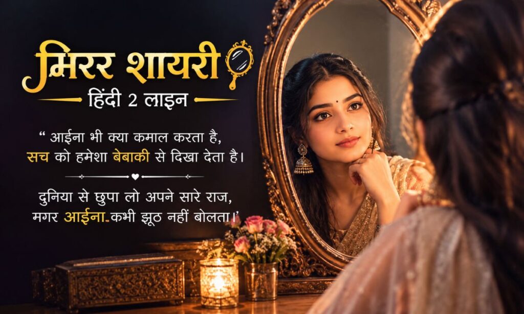 Mirror Shayari in Hindi 2 Line