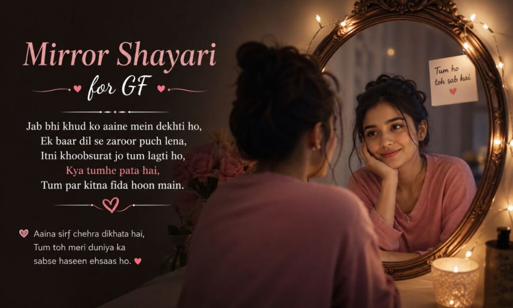 Mirror shayari for gf