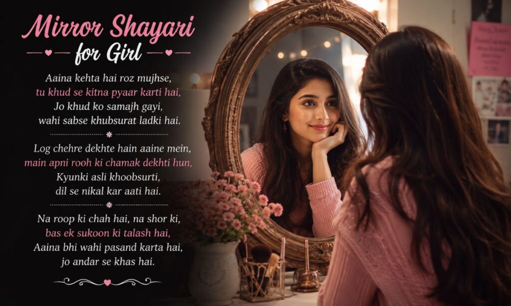 Mirror shayari for girl