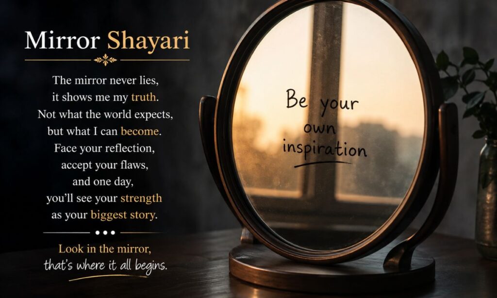 Mirror shayari in english