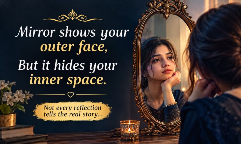 Mirror shayari in english 2 line