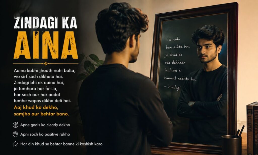 Mirror shayari on life