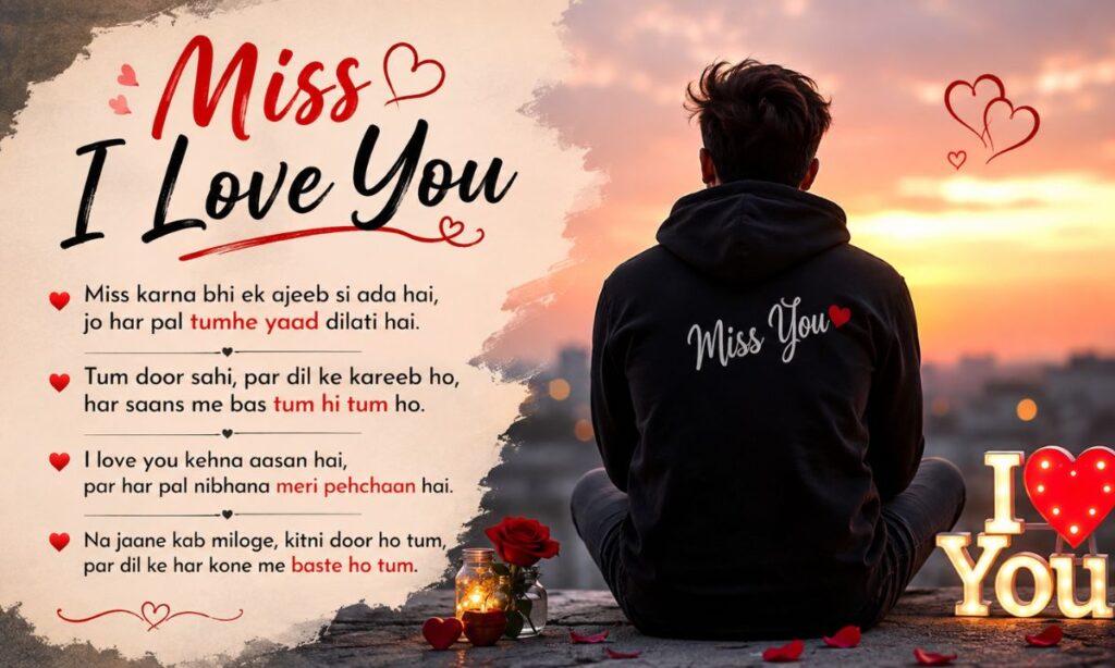 Miss I Love You Shayari