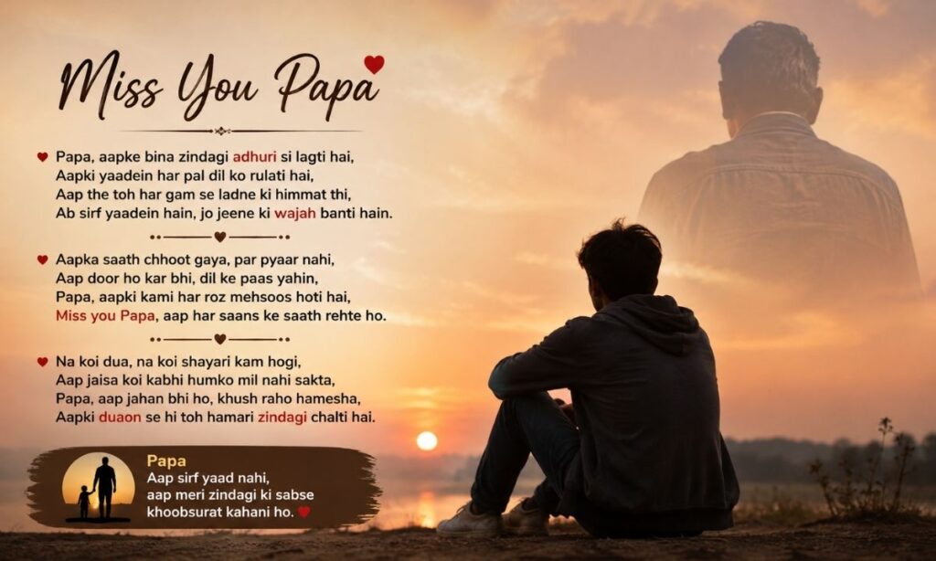 Miss You Papa Shayari