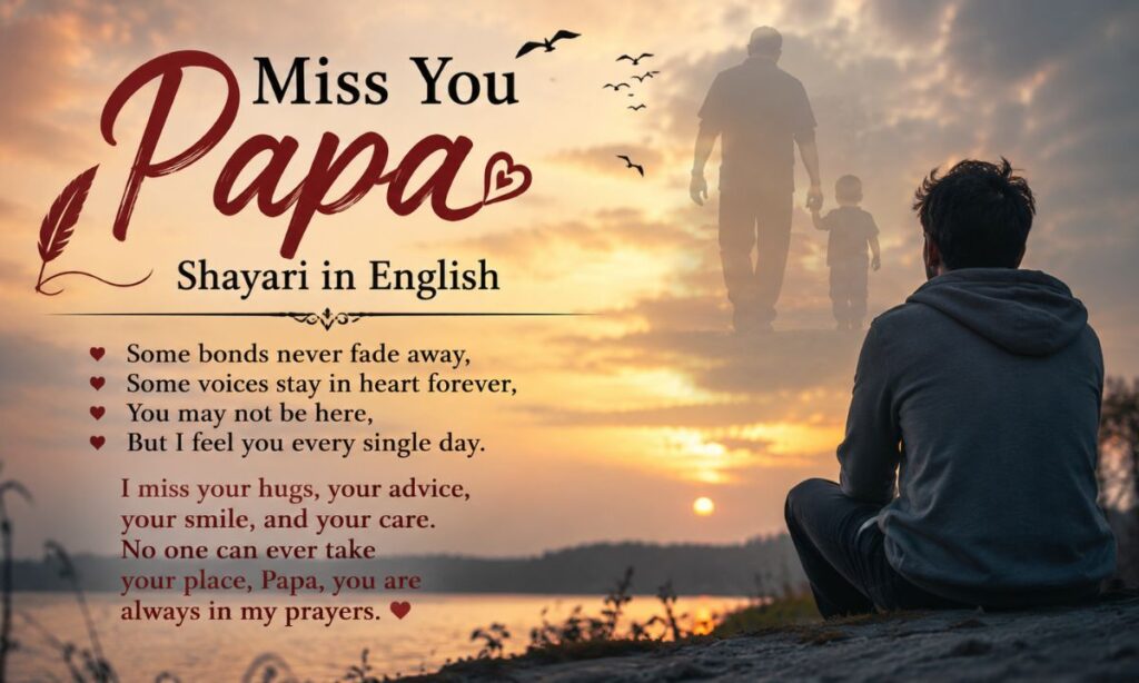 Miss you papa Shayari in English