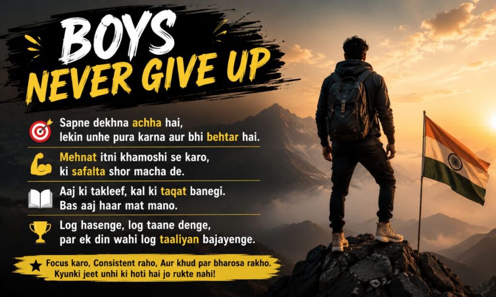 Motivational Shayari for Boys
