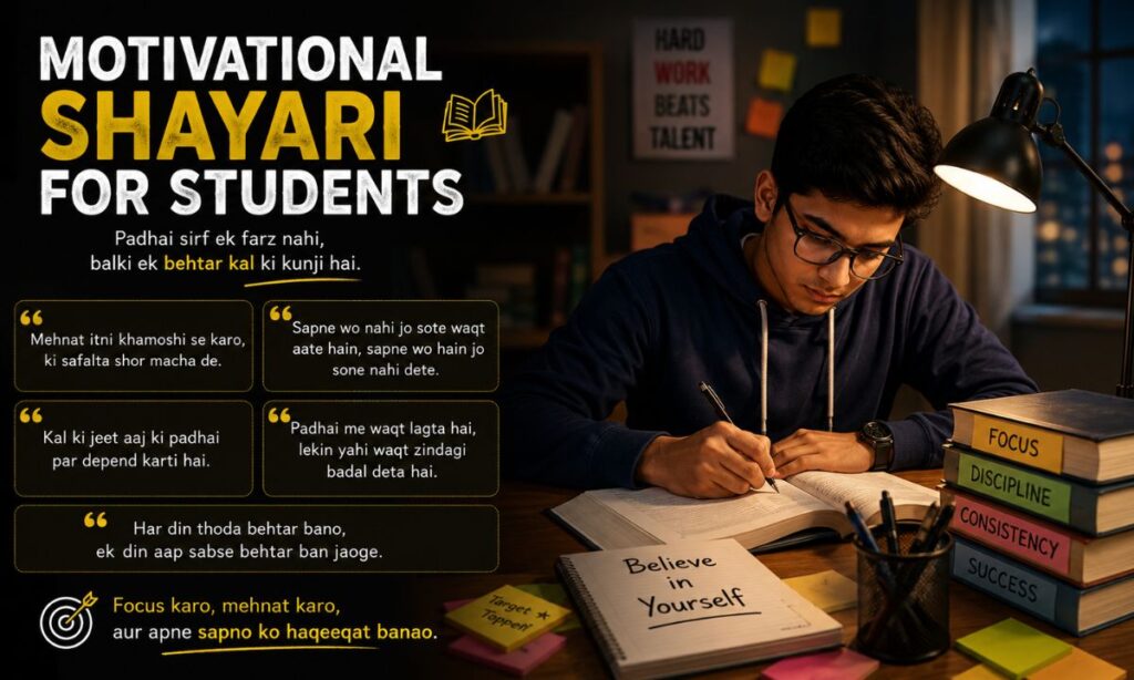 Motivational Shayari for Students