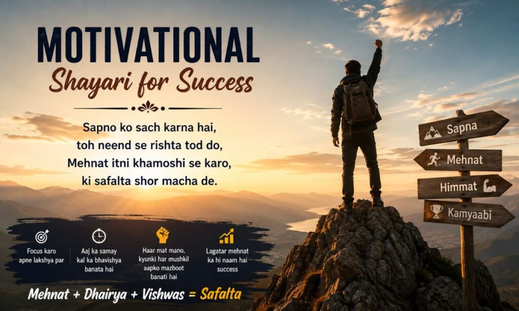 Motivational Shayari for Success