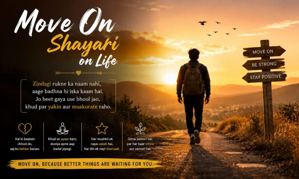 Move on shayari on life