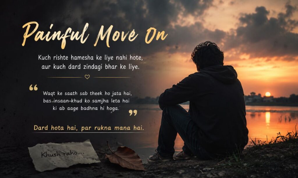 Painful Move On Shayari