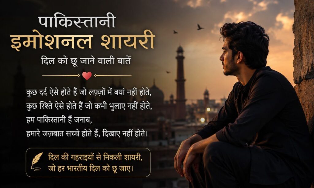 Pakistani Emotional Shayari in Hindi