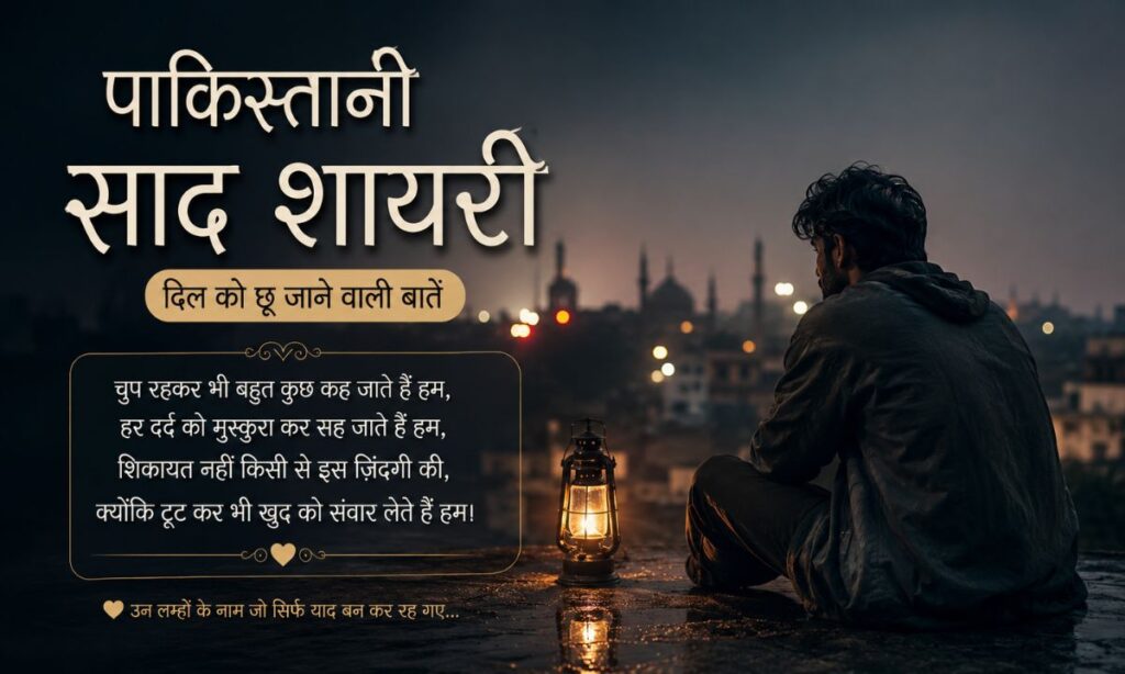 Pakistani Sad Shayari in Hindi