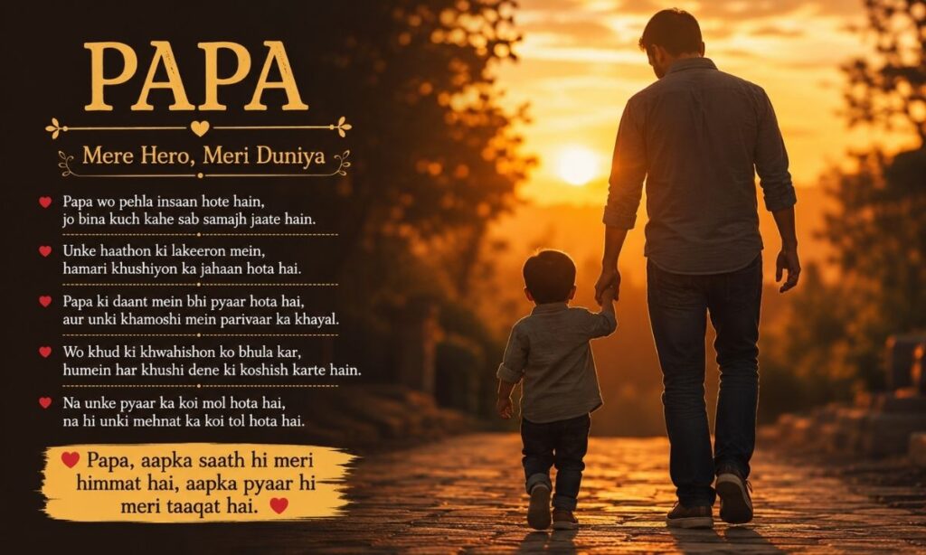 Papa Par Shayari