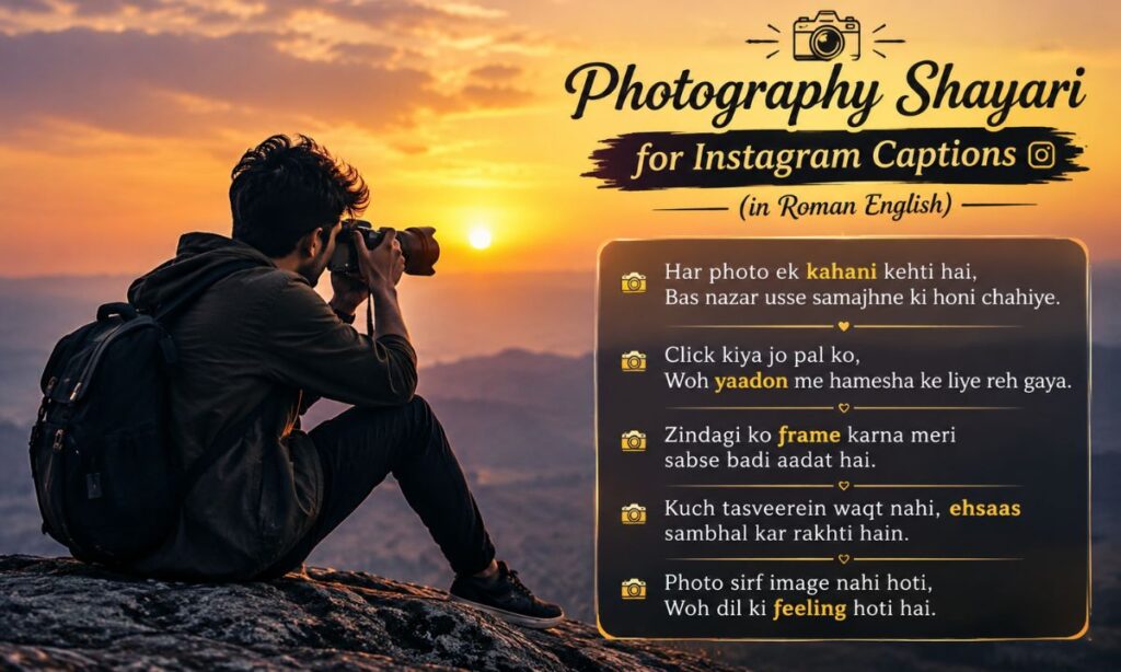 Photography Shayari for Instagram Captions