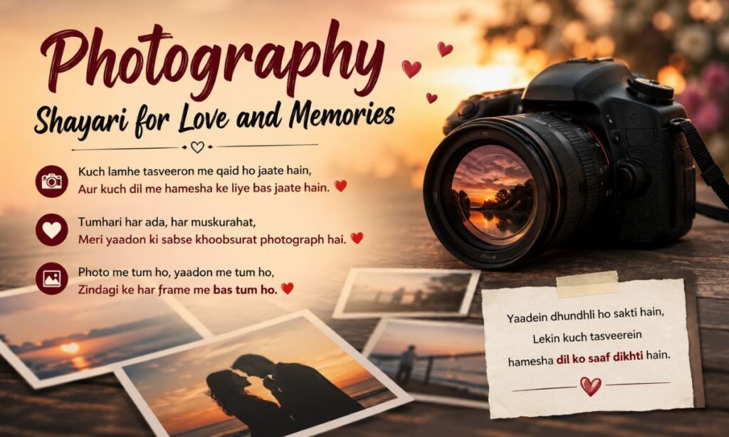 Photography Shayari for Love and Memories