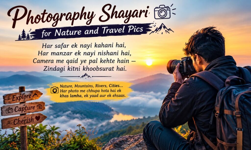 Photography Shayari for Nature and Travel Pics