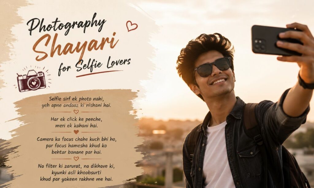 Photography Shayari for Selfie Lovers
