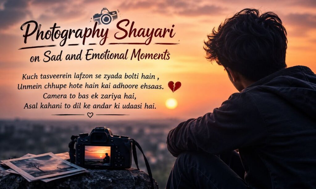 Photography Shayari on Sad and Emotional Moments