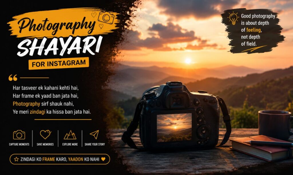 Photography shayari for instagram