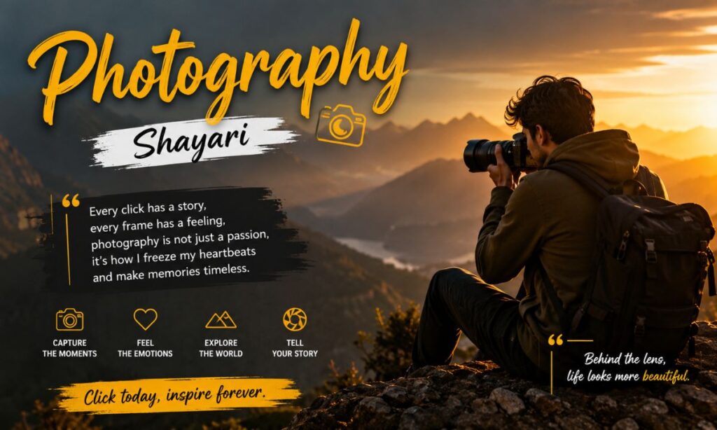 Photography shayari in english