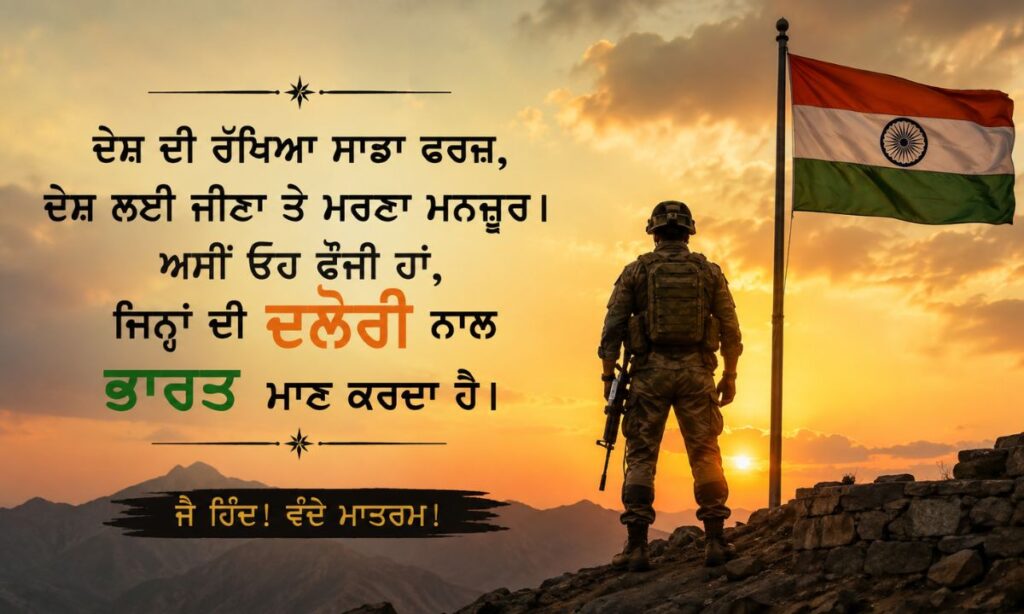 Punjabi army shayari