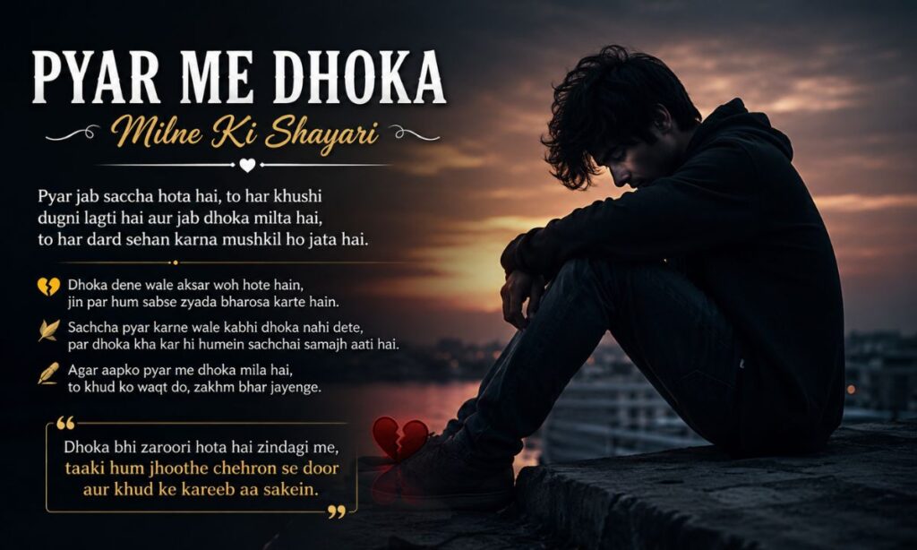 Pyar Me Dhoka Milne Ki Shayari