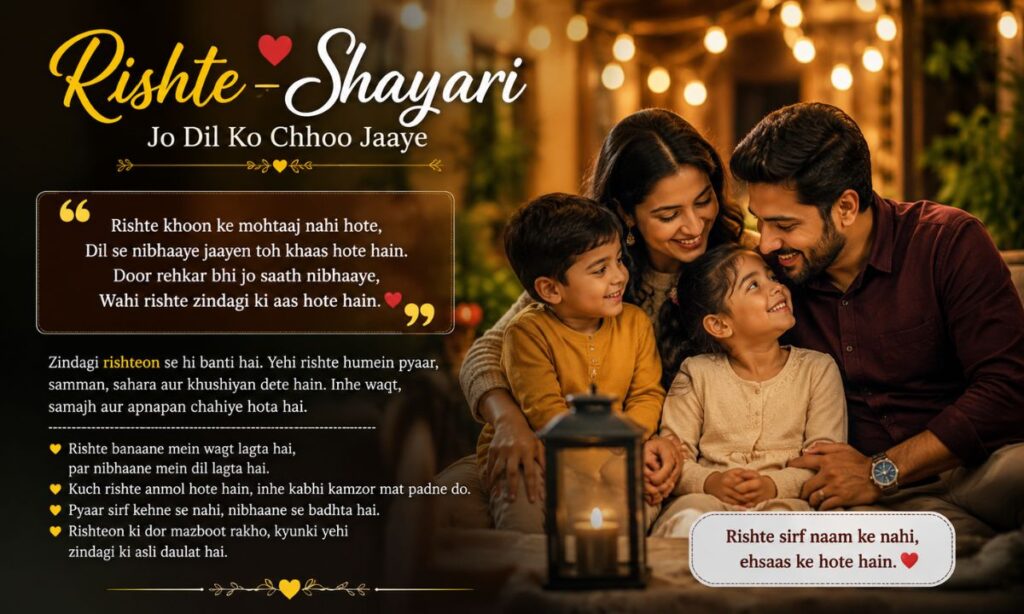 Rishte Shayari