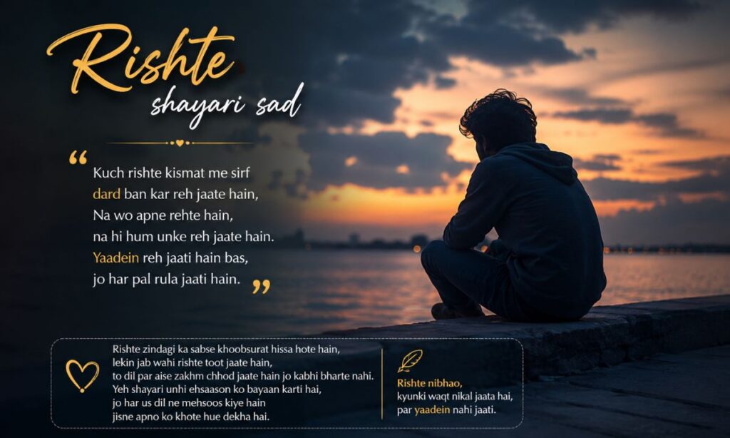 Rishte shayari sad