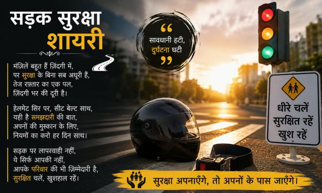 Road Safety Shayari in Hindi
