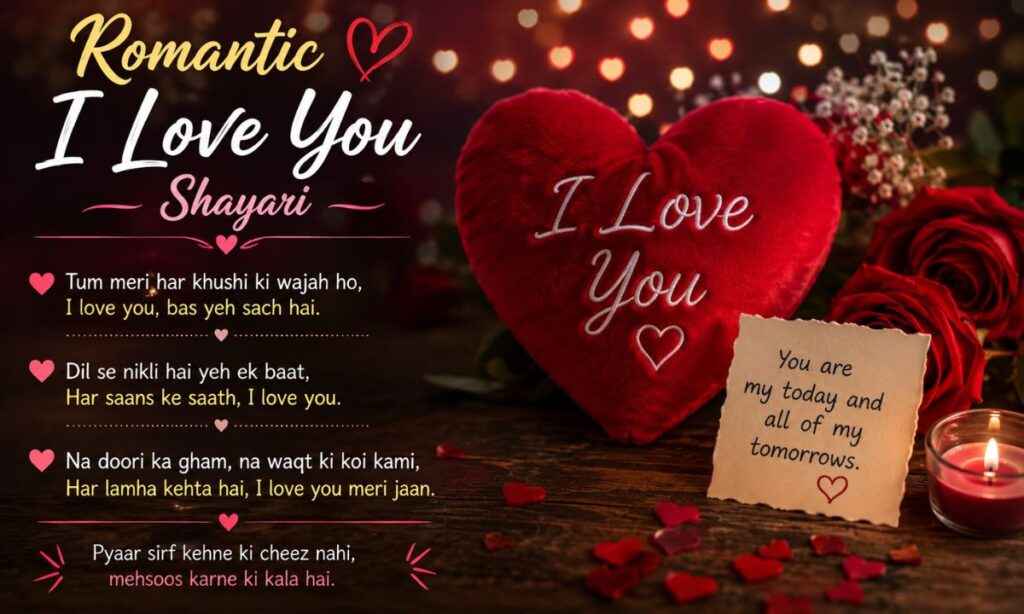 Romantic I Love You Shayari
