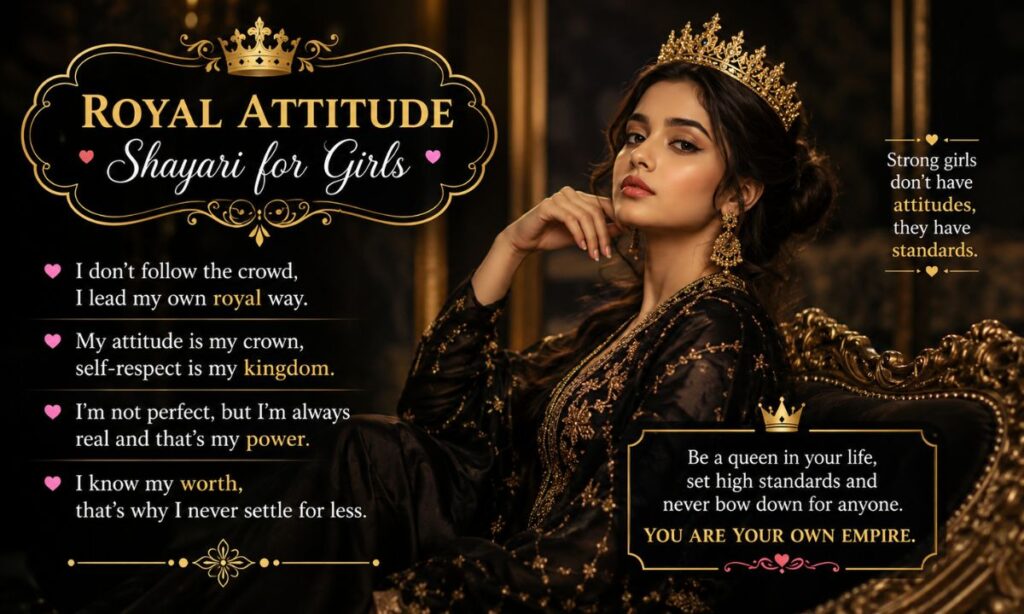 Royal Attitude Shayari in English