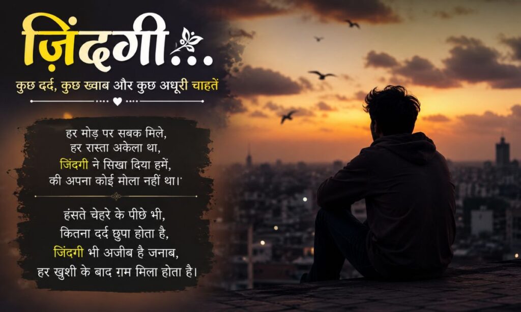 Sad Zindagi Shayari in Hindi