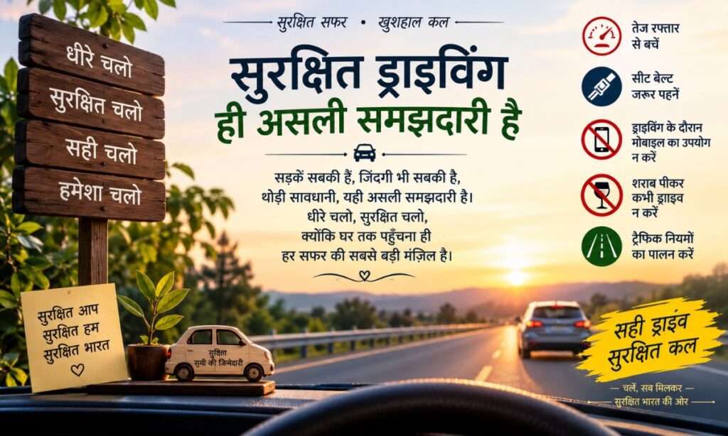 Safe Driving Shayari in Hindi
