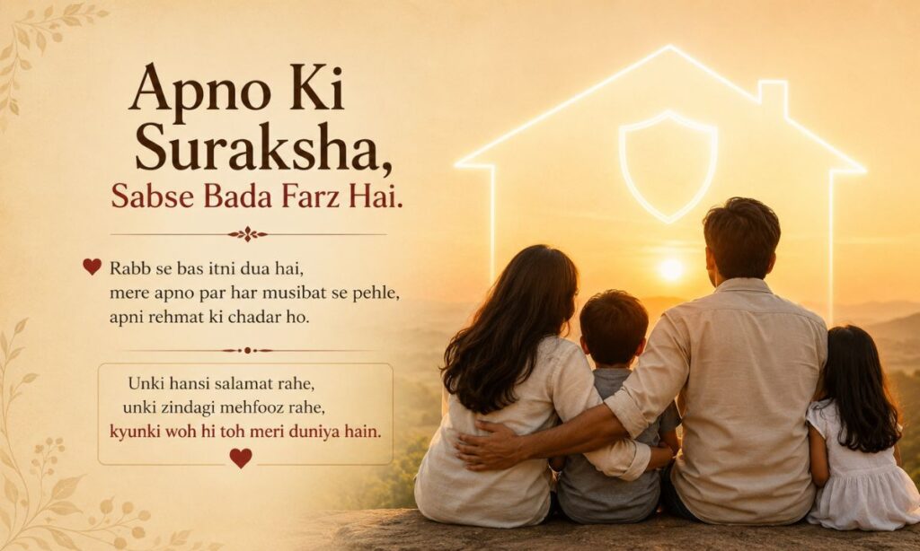 Safety for Loved Ones Shayari