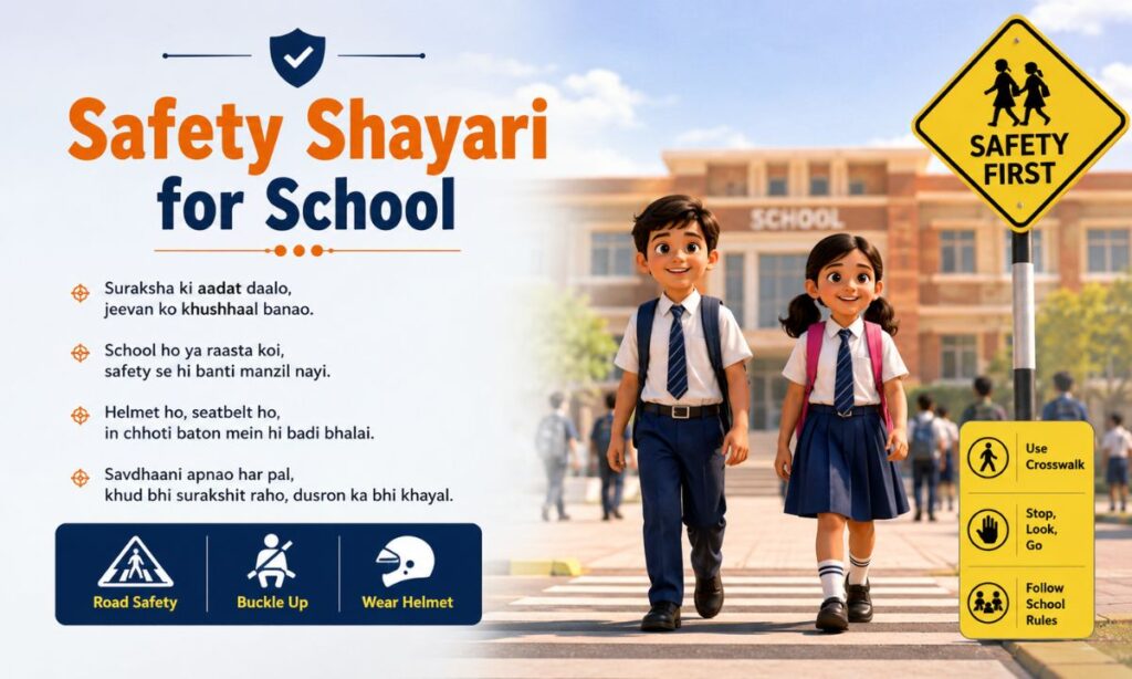Safety shayari for school