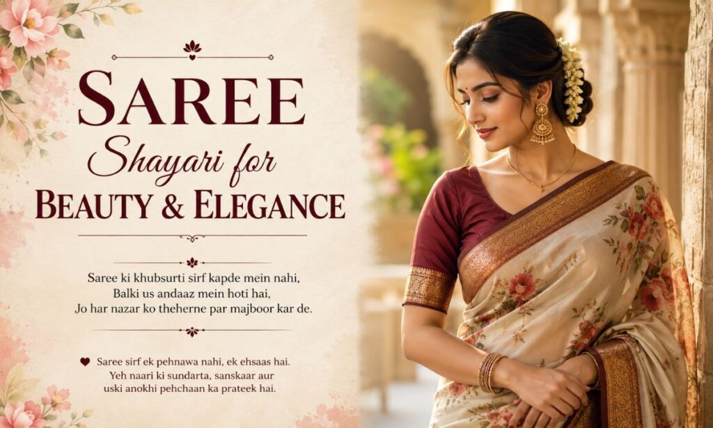Saree Shayari for Beauty and Elegance