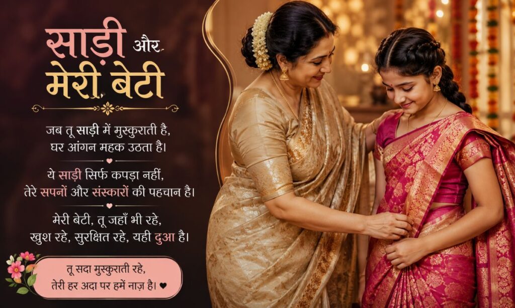 Saree Shayari for Daughter and Beti