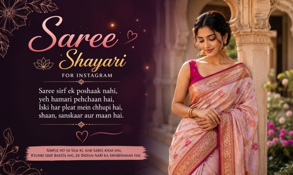 Saree Shayari for Instagram